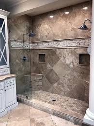 This bathroom had one big mirror and one sink in it, but there's plenty of space for a second sink and even more storage. Posts Pics Bathroom Remodel Shower Bathroom Renovation Diy Shower Remodel