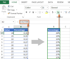How To Show Percentage In Excel