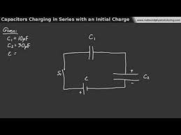 Capacitors Charging In Series With An