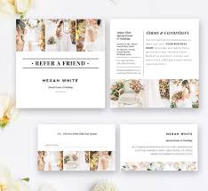Photography Referral Card Template Wedding Planner Referral Etsy