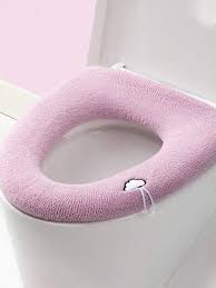 1pc Knit Toilet Seat Cover Washable
