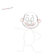 how to draw a clown lessdraw