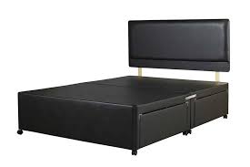 superior kingsize divan bed base black