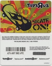 toys r us giftcard skate and annoy