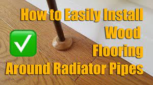 how to install wood flooring around