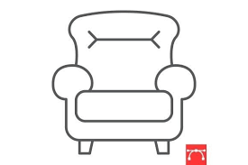 Leather Armchair Line Icon Graphic By