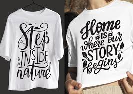 create typography t shirt design logo