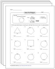 Watch this video as well as the previous video lessons before taking the online assessment via. Polygons Worksheets