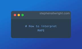 how to interpret mape simply explained