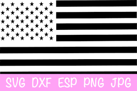 black american flag svg graphic by