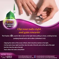 clip your nails the sunnah way