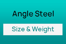 ms angle steel weight chart size