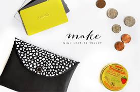 make diy mini leather wallet wonder