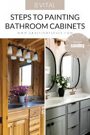 How To Paint Bathroom Cabinets Without