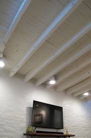 exposed basement ceiling