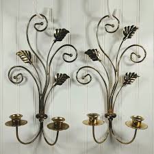 Vintage Candle Sconce Wall Decor Metal