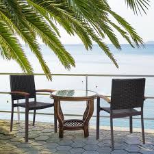 Patio Rattan Outdoor Dining Chairs