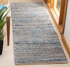 blue indoor abstract coastal runner rug