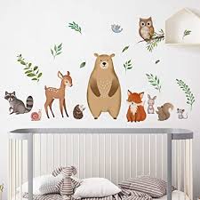 Fox Bear Deer Wall Stickers