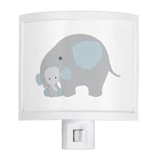 Beautiful Baby Boy Blue Elephant Night Light Zazzle Com