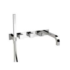 Wall Mount Tub Filler With Hand Shower