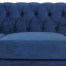 Arm Velvet Chesterfield Straight Sofa