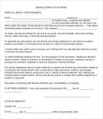 Power Of Attorney Form Free Printable 9 Free Word Pdf Documents