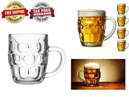 Dimple Stein Beer Glass Mug 19 Oz 4