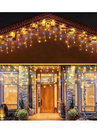 Led Icicle String Lights Outdoor Warm