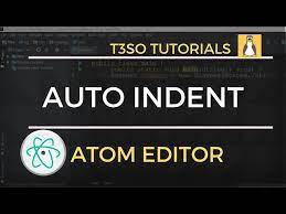 auto indent code in the atom editor