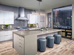 75 gray kitchen with light wood