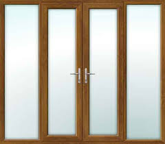 oak french doors with side panels