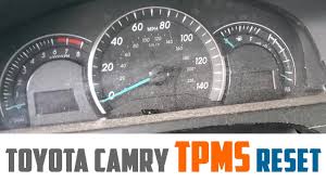 how to reset toyota camry tpms light