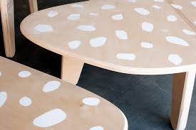 This kind has three layers of veneer and is layered enough to be strong and durable but can look more. Digitally Fabricated Furniture Nested Terrazzo Inspired Tables Made With A Cnc Machine Klo Lab I Cnc Fabrication Laser Engraving