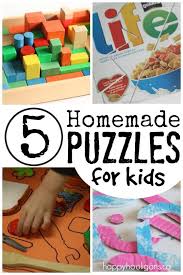 This is a very simple to build but fun puzzle, that you can make as a present or for yourself. Easy Homemade Puzzles For Toddlers And Preschoolers