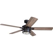 By hunter (66) $ 203 01. Honeywell 52 Inch Bontera Indoor 5 Blade Matte Black Craftsman Ceiling Fan With Remote Control Walmart Com Walmart Com