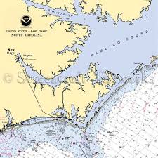 North Carolina New Bern I Nautical Chart Decor
