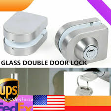 1set Double Glass Cabinet Locks 10mm