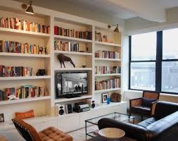 Bookcase Feature Wall Living Room