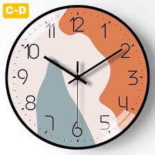 8 Inch Large Round Wall Clock Modern