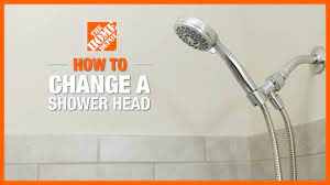 how to change a shower head the home