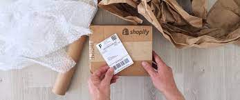 create a shipping label in Shopify