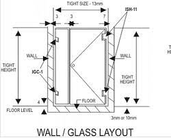 T 01 Glass Shower Door Hinges