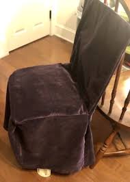 Pottery Barn Velvet Chair Slipcovers