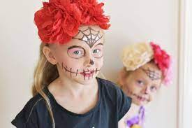 sugar skull makeup diy headband