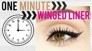 one minute winged liner makeup geek