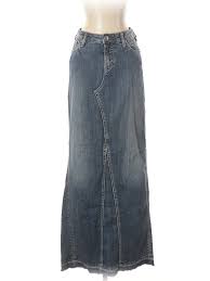 Details About Silver Jeans Co Women Blue Denim Skirt 26w