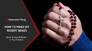 how to make a rosary chain diy rosary