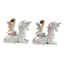 Glitter Fairy Unicorn Ornament Figurine