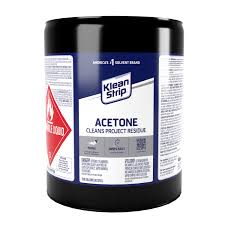 dissolve acetone in the paint thinners
